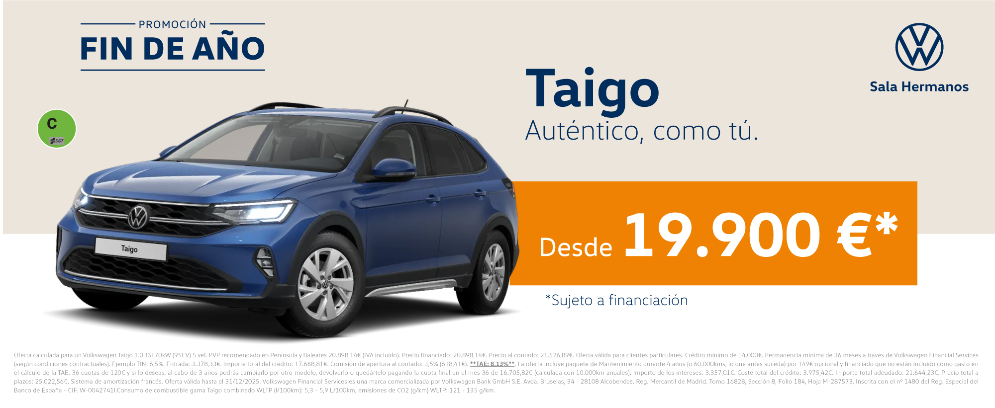 Tu nuevo Taigo desde 19.900€*