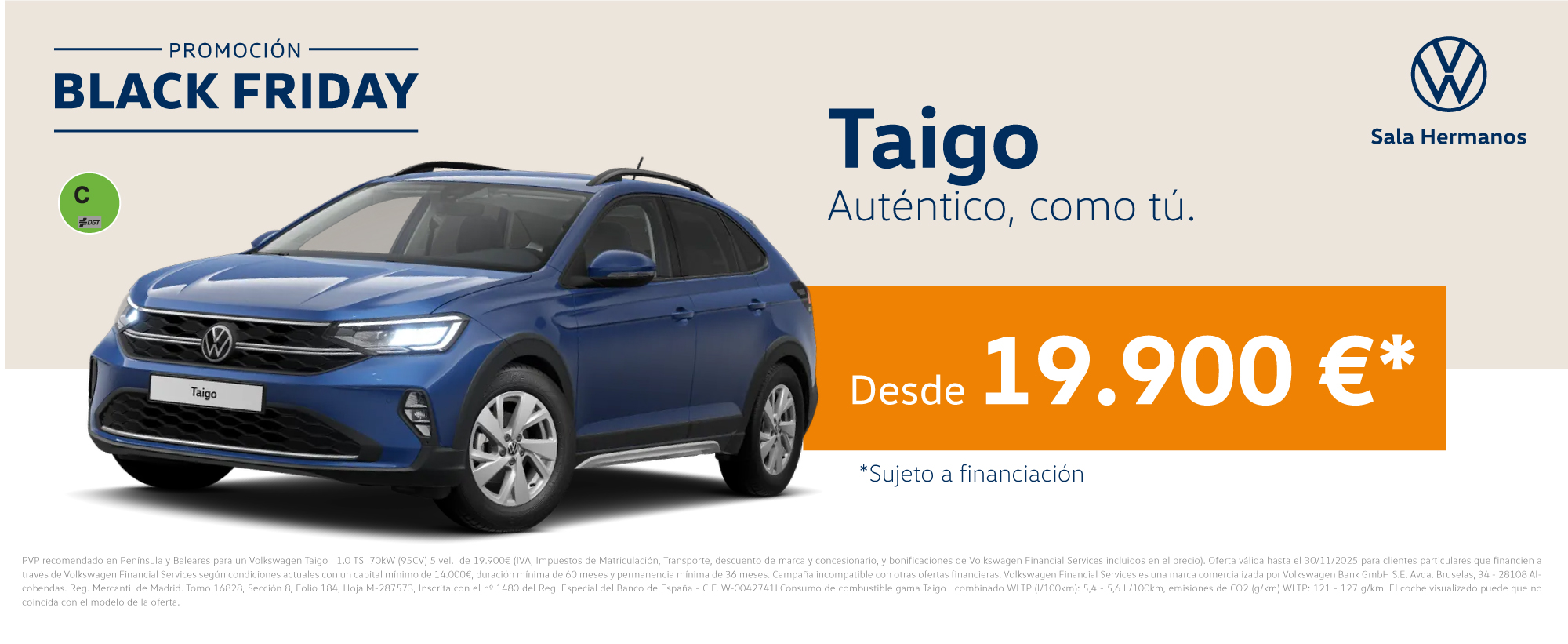 Tu nuevo Taigo desde 19.900€*