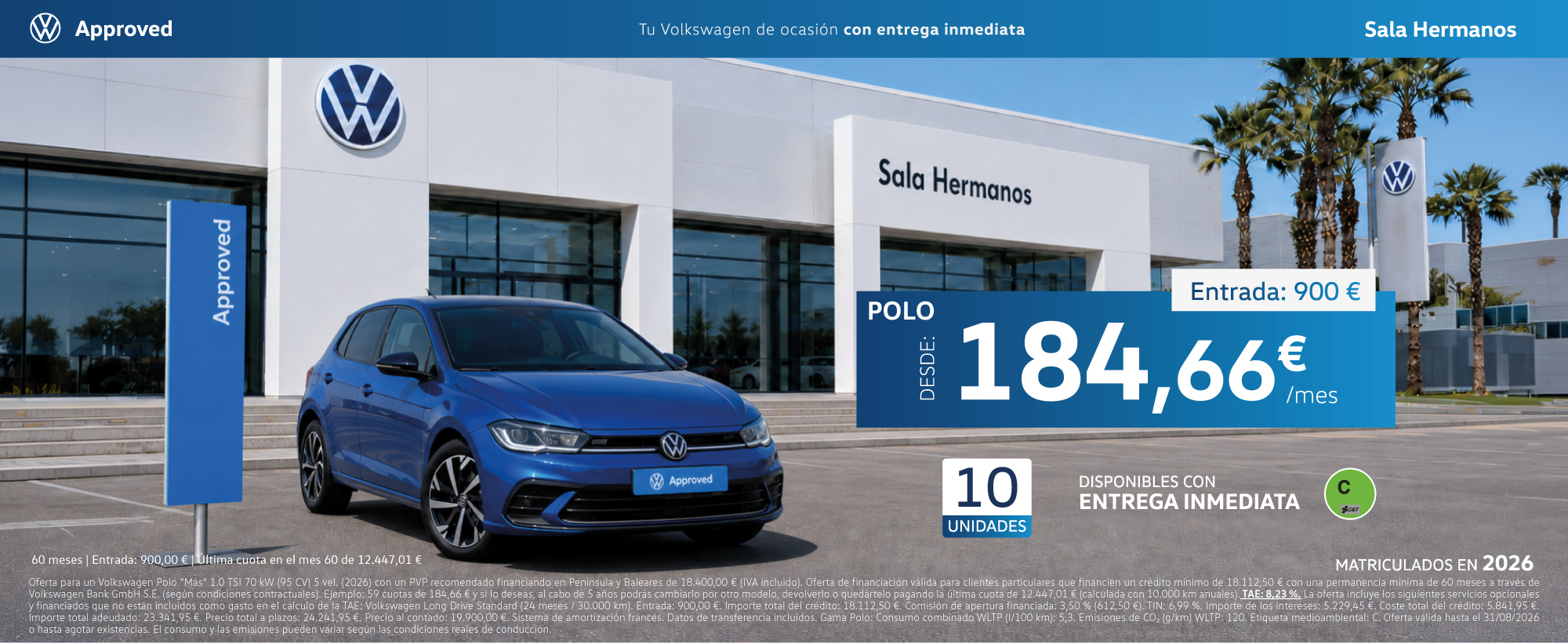 ¡Ocasión! Tu Polo desde 184,66€/mes*